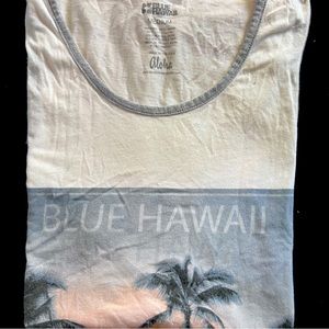 Blue Hawaii T-shirt Palm Trees